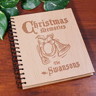 Holiday Memories Personalized Wood Photo Album